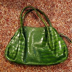 Green Snakeskin Purse